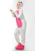 Unisex Adult Pajamas Cosplay Costume Animal one piece sleepwear Suit  Rabbit