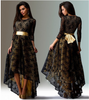 Sexy Lace Swallow Tail Hi-Lo Asymmetrical Long Party Formal Event Dress