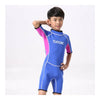M31 M32 Child One-piece Diving Suit 2.5mm Surfing Wetsuit   light blue   2