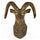 Sheep Head Wall Hanging Decoration Plastic antique golden