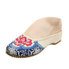 Old Beijing Cloth Embroidered Shoes Slipsole Slipper Jandal