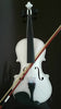 Full Size Natural Acoustic Violin Fiddle with Case Bow Rosin White Color