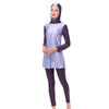 Muslim Swimwear Swimsuit Bathing Suit hw10h   purple Burqini