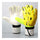 Child Teenager Goalkeeper Gloves Roll Finger   yellow   S