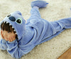 Kids Cartoon Sleepwear Pajamas Cosplay Costume Animal  Suit Fancy blue stitch