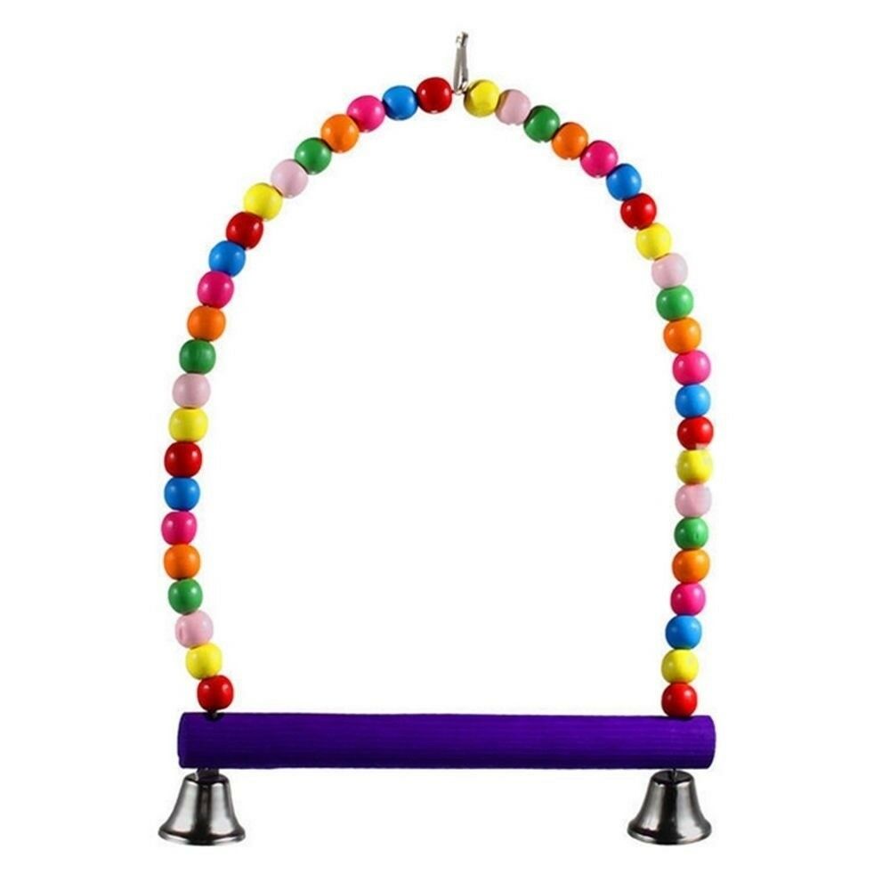 Bird Pet Parrot Toy Snap Big Swing