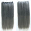 60cm Extension de Cheveux Pièce Dégradé Morceau Long Droit 55 Couleurs