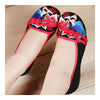 Plate Button Old Beijing Cloth Embroidered Shoes   black