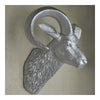 Sheep Head Wall Hanging Decoration Plastic silver