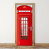 New 3D DIY PVC Waterproof  Door Wall Mural Sticker Telephone booth qd010