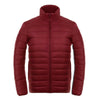Claro Fino Plumón Hombre Cuello Alto Invierno Talla Grande Rojo