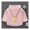 Infant Baby Cartoon Thick Zipper Coat Boy Girl Duck pink 73cm