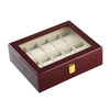 Pu Boîte Montre Multifonctionnel Montre Stockage Box 10 Positions