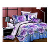 3d Fleur dessus de Lit / Couverture Bâche 4pc Set Coton Poncé 008