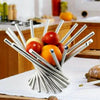 Acero Inoxidable Fruta Plato Creativo Artisitic Cesta de Frutas
