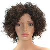 Africain Perruque Afro Bouclé Cheveux Court Bonnet