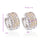 Fresh Earrings 18K Gold Platinum Galvanized   white