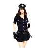 Moderna Sexy Minifalda Mujer Policía Uniforme Formal Traje Sexy Lingeri
