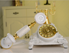 Vintage Antik Retro Drehbar Handgerät Schreibtisch Kunstharz Telefon Eu Art Weiß