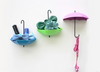 6pc Fashion Umbrella Shaped Wall Hooks