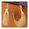 Moon 18K Gold Galvanized Zircon Earrings