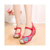 Vieux Beijing Chiffon Baskets Décontractées Brodé Chaussures Slipsole Augmenté