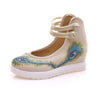 Chinese Ethnic Embroidery Inner high Heel Elevator Cheongsam Dress Shoes Arrow