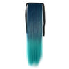 55cm Colorful Horsetail Ponytail Straight Gradient Hair extension Cosplay party