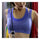 Breathable Letters Bra Shockproof Wireless Fitness Yoga Sports   blue
