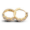 18K Gold Galvanized White Zircon Earrings