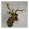 Plastic Deer Head Wall Hanging Decoration antique golden