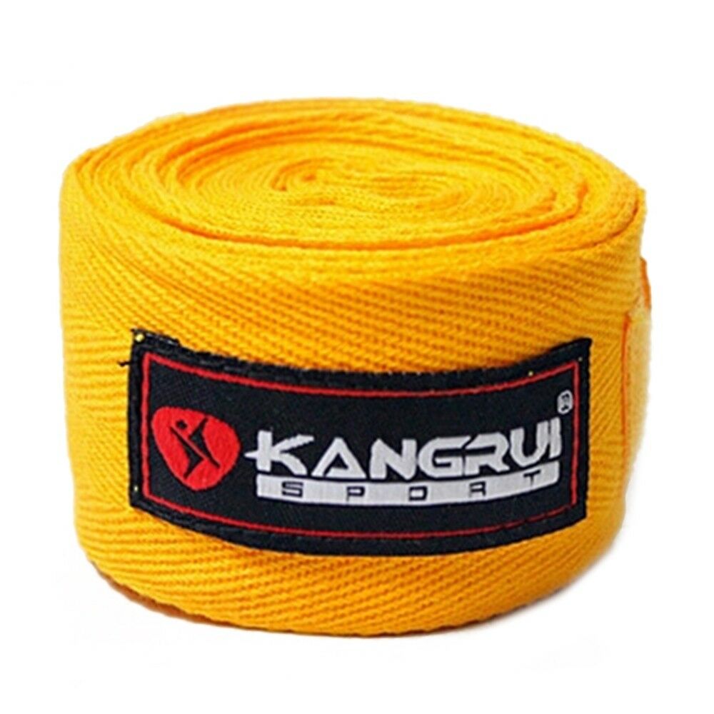 Boxing Free Combat Taekwondo Hand Wraps yellow