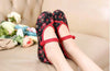 Old Beijing Shoes Slipsole Small Flower National Style Embroidered Shoes black