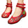 Chinese Embroidered Shoes Women Ballerina  Cotton Elevator shoes Double Pankou R
