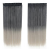 60cm Extension de Cheveux Pièce Dégradé Morceau Long Droit 55 Couleurs