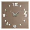 Diy Wanduhr 3d Acryl Eva Super Groß Wohnzimmer Silber