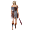 Halloween Indien Sauvage Femme Imprimé Léopard Déguisement