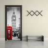 Neuf 3d Diy PVC Imperméable Porte Mur Autocollant Décoration Big Ben Qd035