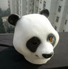 Panda Máscara Látex de Caucho Animal Disfraz Cabeza Completa Halloween Abanico