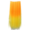 60cm extra thickness  Straight Gradient Ramp Five Cards  clips Hair Extension