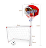 2 in 1 Water & Land Football  Soccer Basketball Toy Set