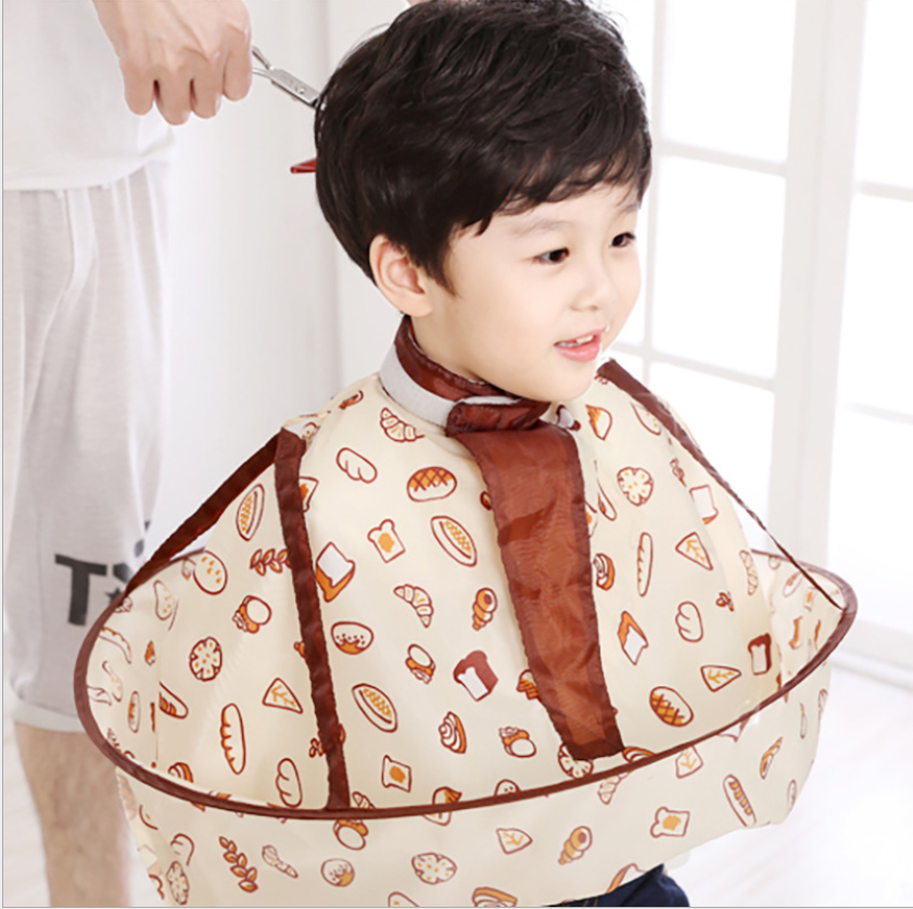 Children Barber Cape Kid Salon Cape Haircut Umbrella Catcher Waterproof