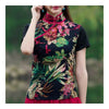 Druck Knopf Neigung " Opening Stehkragen T-Shirt