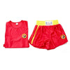 Free Combat Adult T-Shirt Kids Fitness Clothes Suit red S
