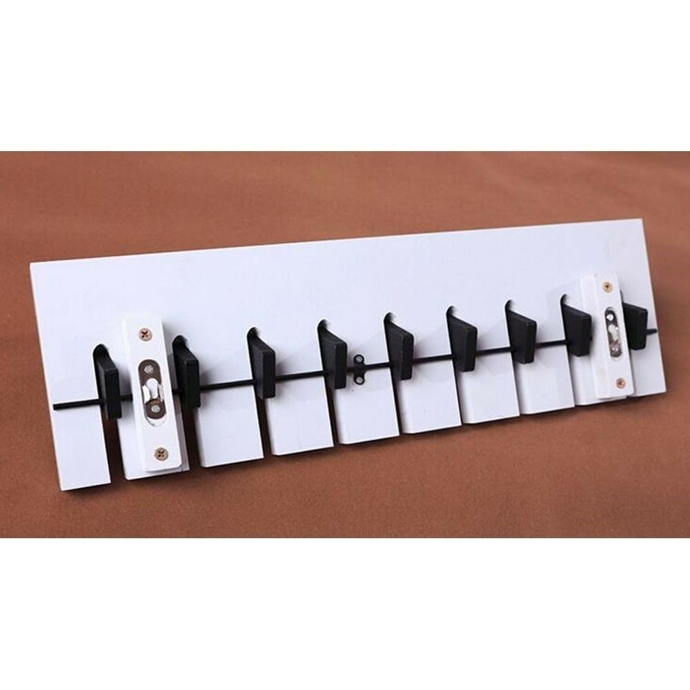 Piano Keyboard Hook Coat Clothes Bag Rack Hanger    black and white