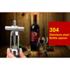 304 Stainless steel Red wine bottle opener Cross screw opener Corkscrew