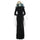 Luxury Black Vampire Dress Halloween Witch Queen  Woman Refinement Costume