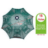 Automatique Filet de Pêche Cage Solid Épais 8 Côtés 16 Trous