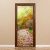 New 3D DIY PVC Waterproof  Door Wall Sticker Stones Street qd055