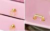 Portatif Transportant Boîte Bijoux Cuir Synthétique Organiseur de Stockage Luxe